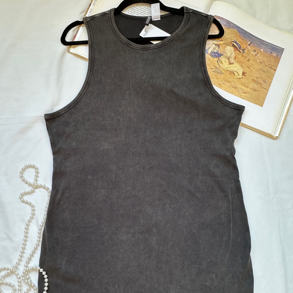 H&M Charcoal Sleeveless Mini Dress